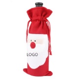 Santa Claus red wine bottle bag