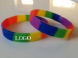 rainbow silicone bracelet