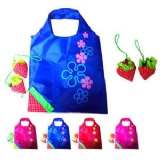 Strawberry design foldable shopping bag