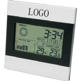 Weather station clock