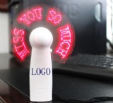 Light up message fan. LED hand held magic fan