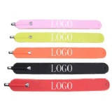 Silicone bracelet screen touching pen/stylus