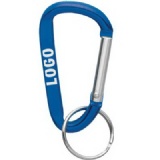 Carabiner with split ring