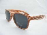 Plastic Sunglass with wood grain