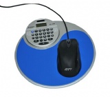 Mouse mat with calculator