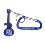 Guitar shape bottle opener keychain