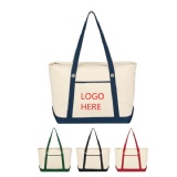 Large Cotton Canvas Sailing Tote