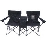 double foldable chair with cooler bag