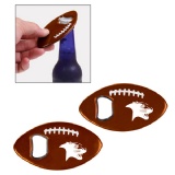 Football shaped bottle opener
