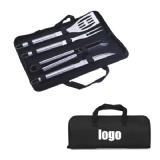 4 Pieces Stainless Steel BBQ Set