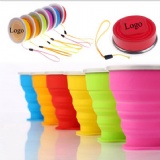 Outdoor Travel Silicone Retractable Folding Cup