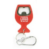 Wine cup shape bottle opener key chain