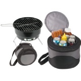 BBQ Grill with Cooler Combo; Portable BBQ Oven