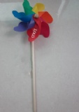 Rainbow Colored Pinwheel