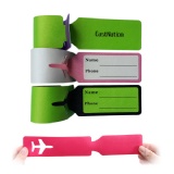 PU Leather Wraparound Luggage Tags & Bag Tags