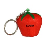 PU strawberry keychain stress reliver