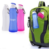 17 OZ Portable Leak-proof Silicone Collapsible Water Bottle